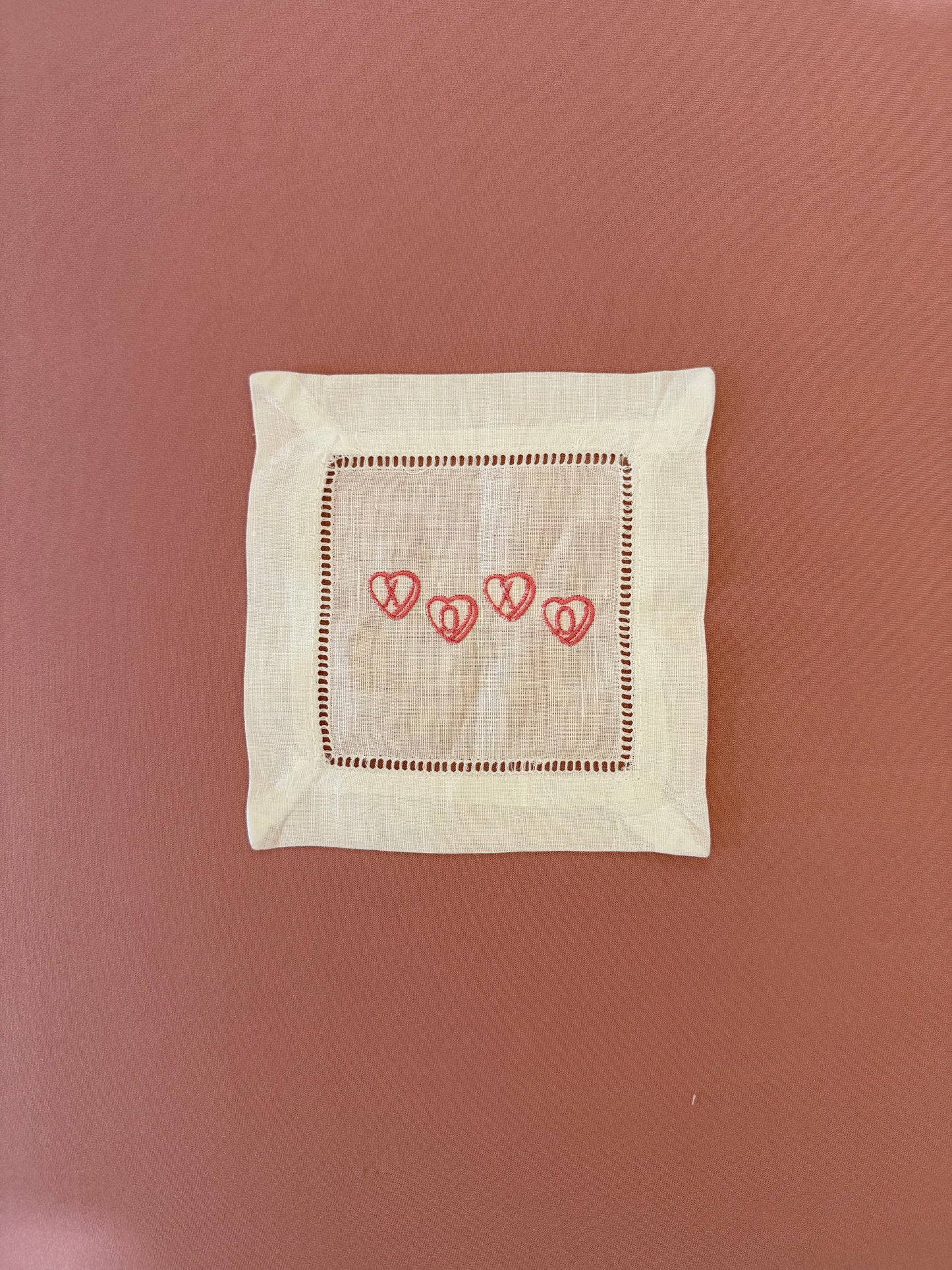 XOXO Embroidered Cocktail Napkins