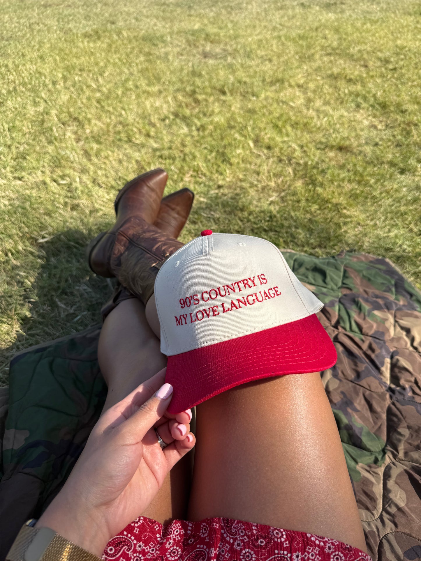 90s Country Embroidered Hat