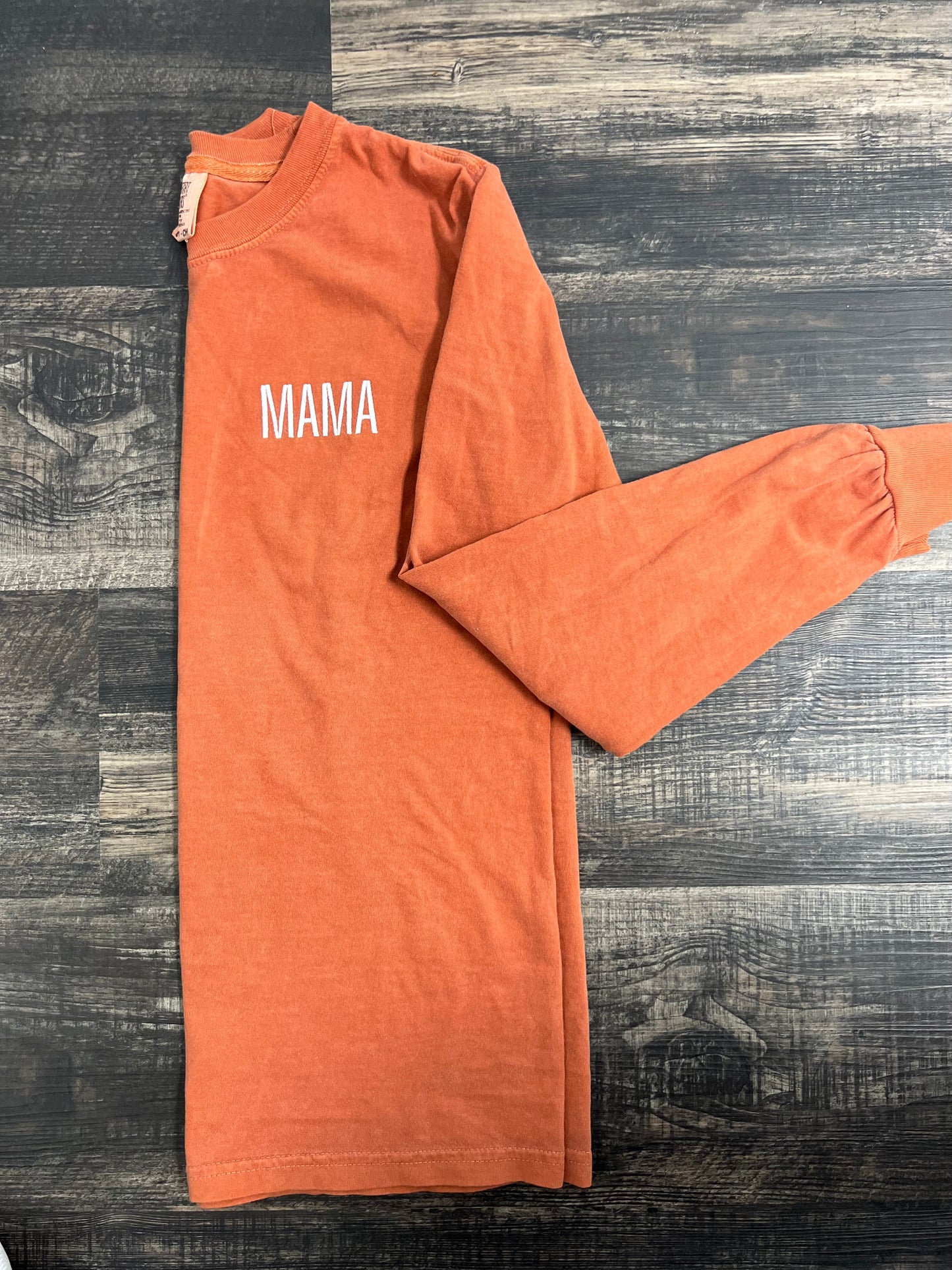 Mama Embroidered Long Sleeve T-Shirt