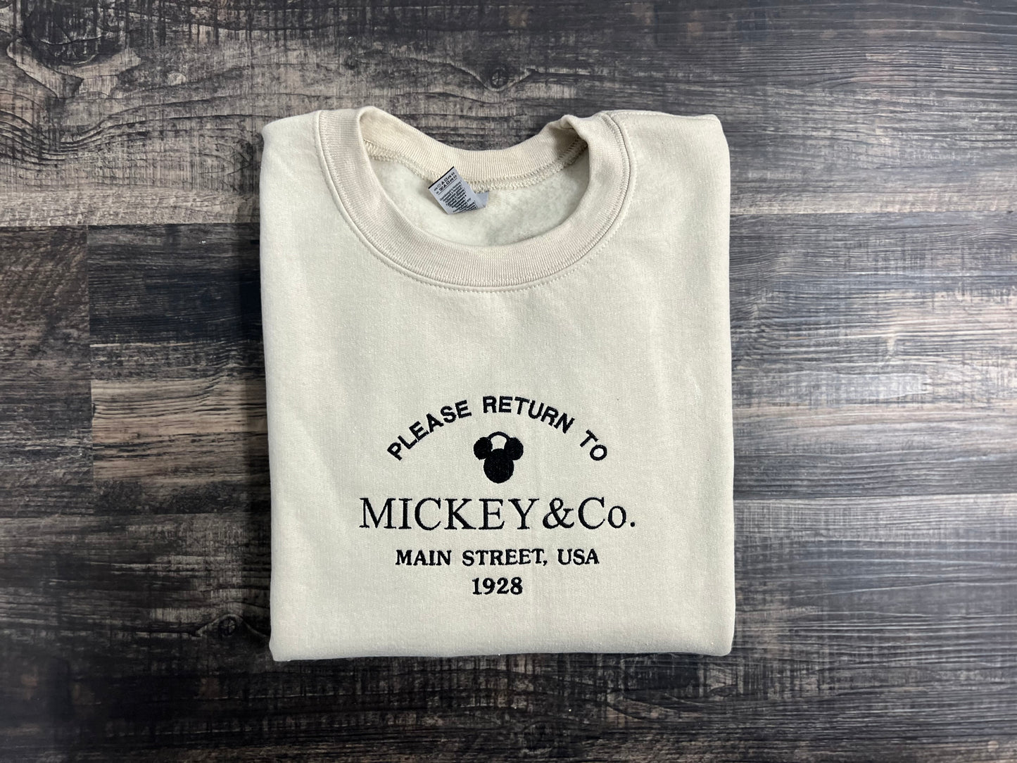 Main Street Mickey Embroidered Sweatshirt