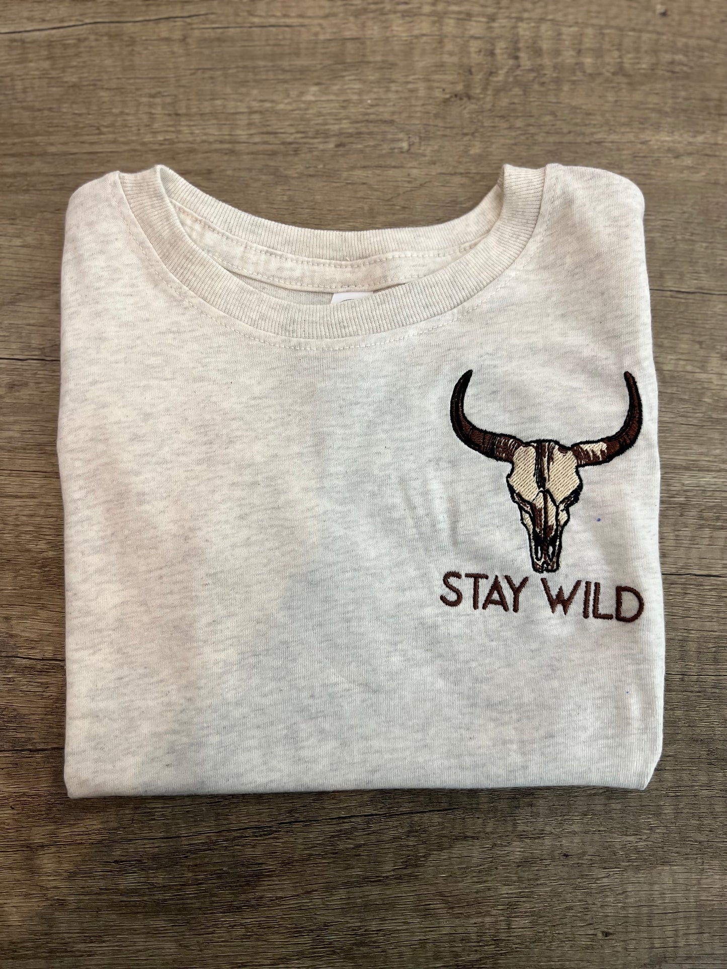 Stay Wild Embroidered Toddler T-Shirt