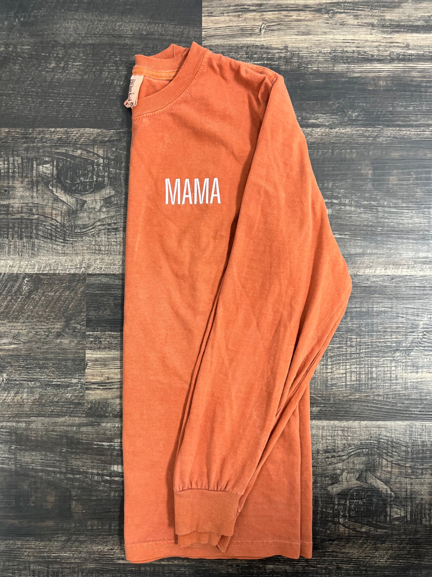 Mama Embroidered Long Sleeve T-Shirt