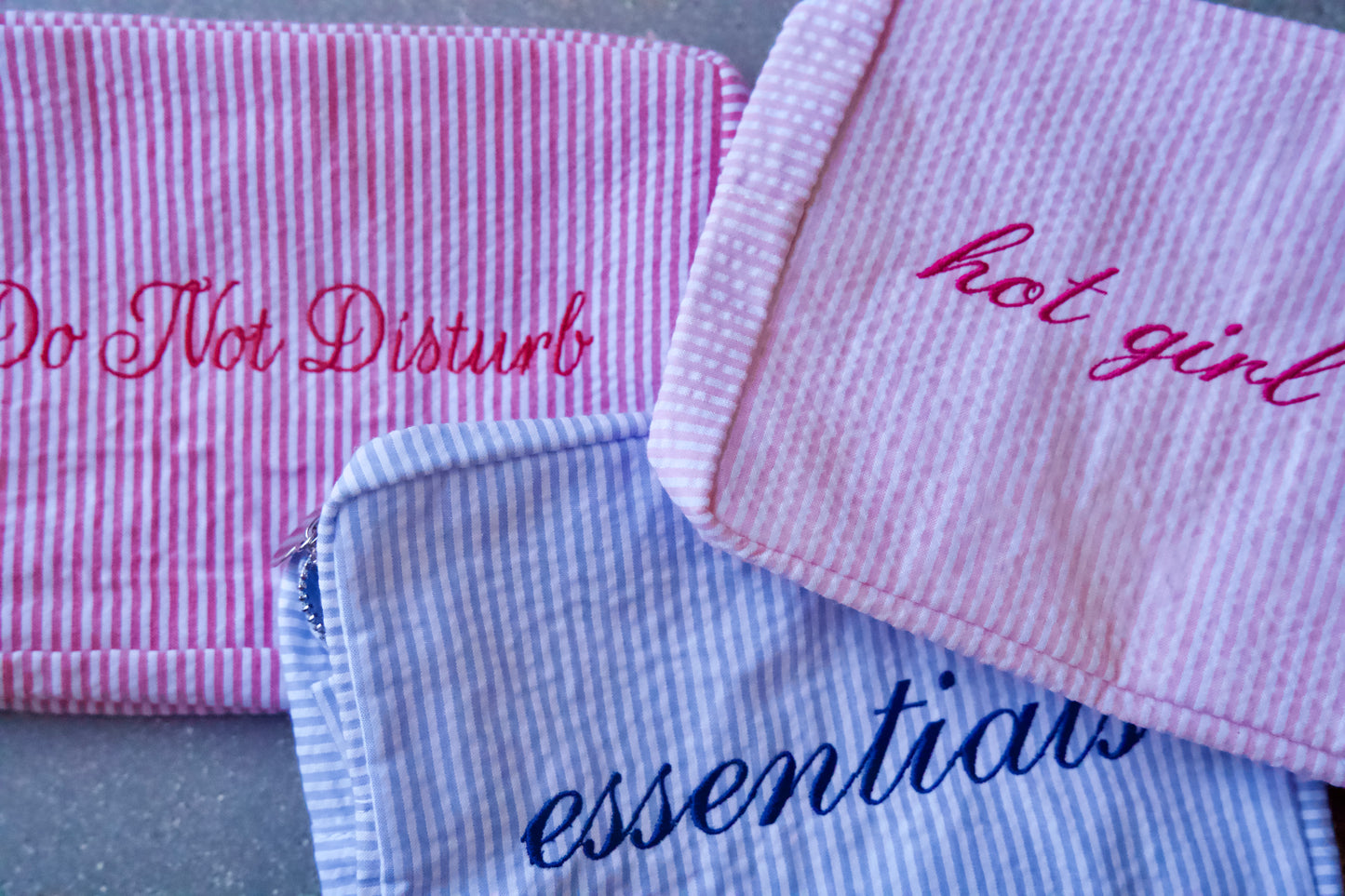 Seersucker Bag – Curated Personalization