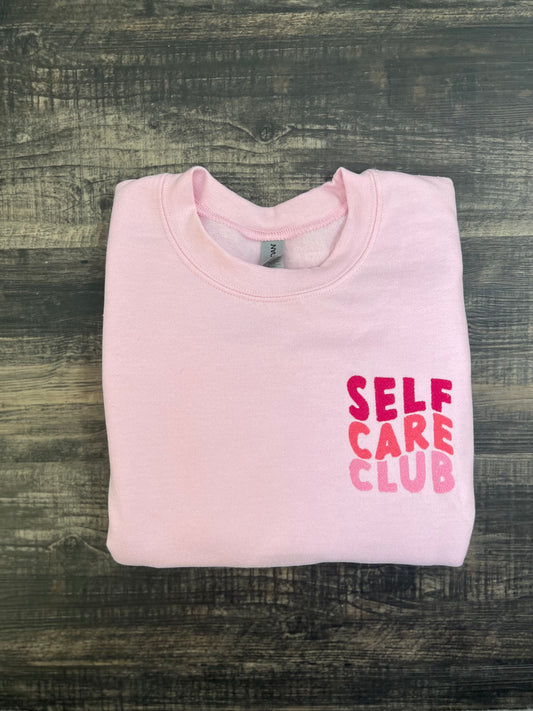 Self Care Club Embroidered Sweatshirt