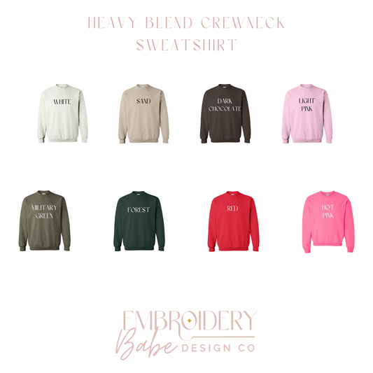 Custom Monogrammed Embroidered Crewneck