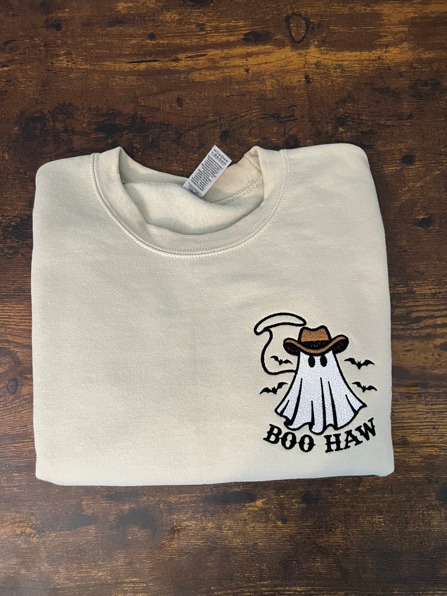 Cowboy Ghost Embroidered Crewneck