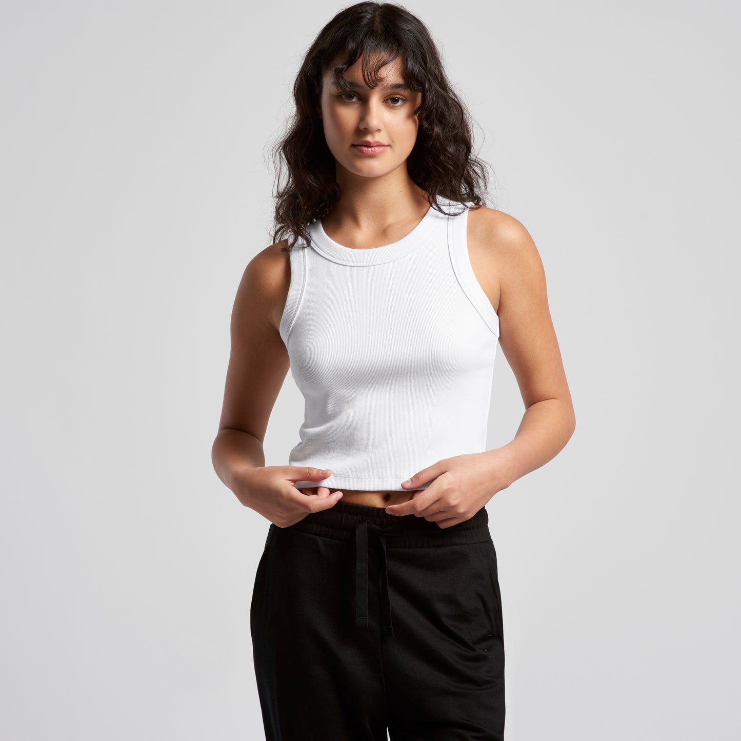 WOMENS PREMIUM CROP TANK- ASCOLOUR