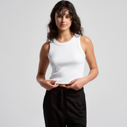 WOMENS PREMIUM CROP TANK- ASCOLOUR