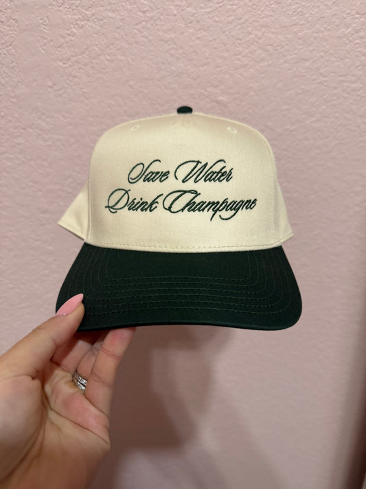 Save Water Drink Champagne Trucker Hat