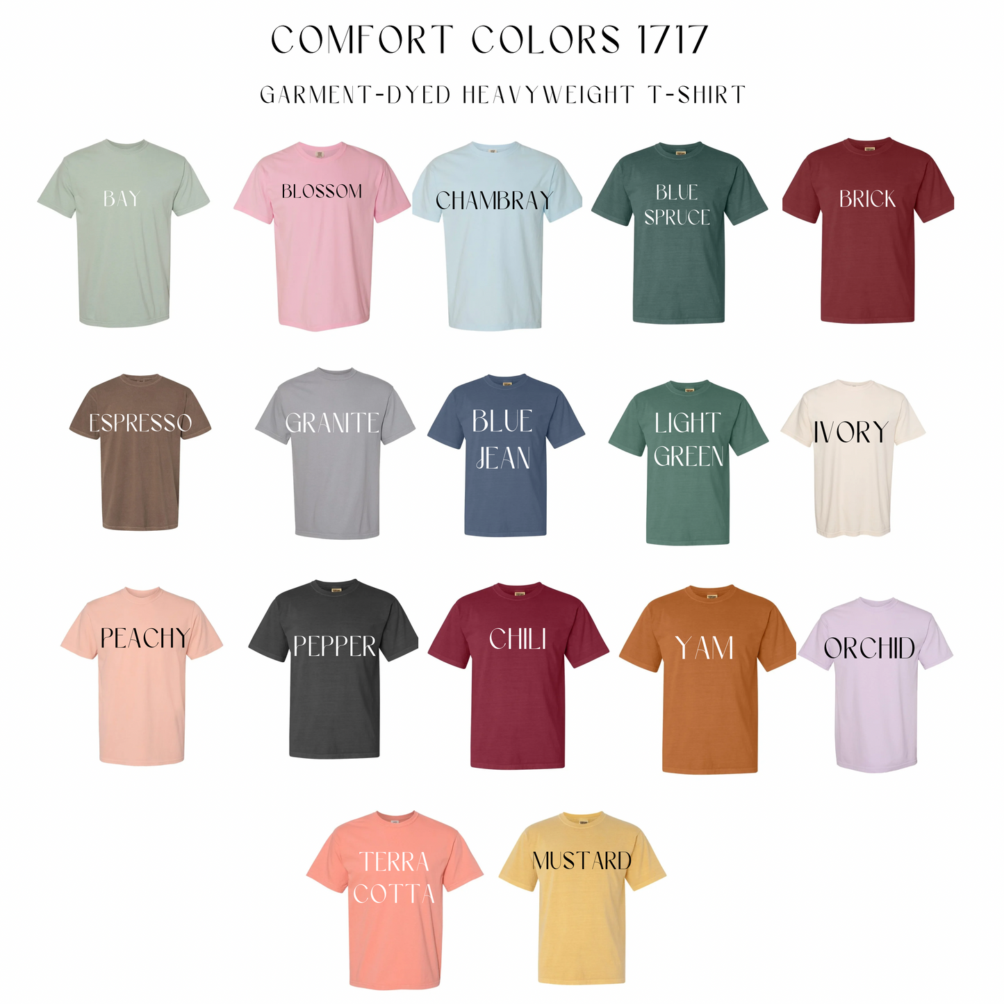 Personalized Monogrammed T-Shirts | Garment Dyed Embroidered Tees