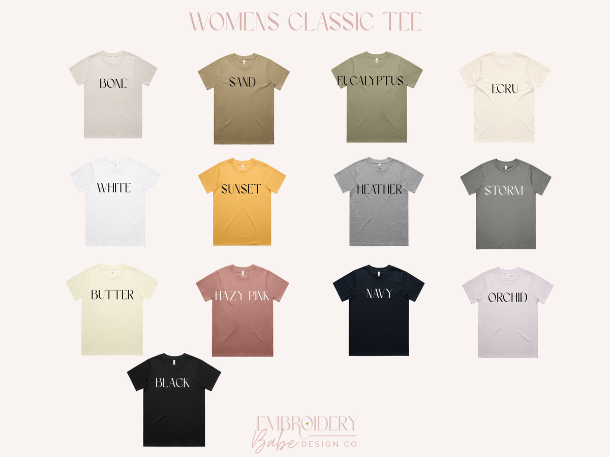 WOMENS CLASSIC TEE- ASCOLOUR