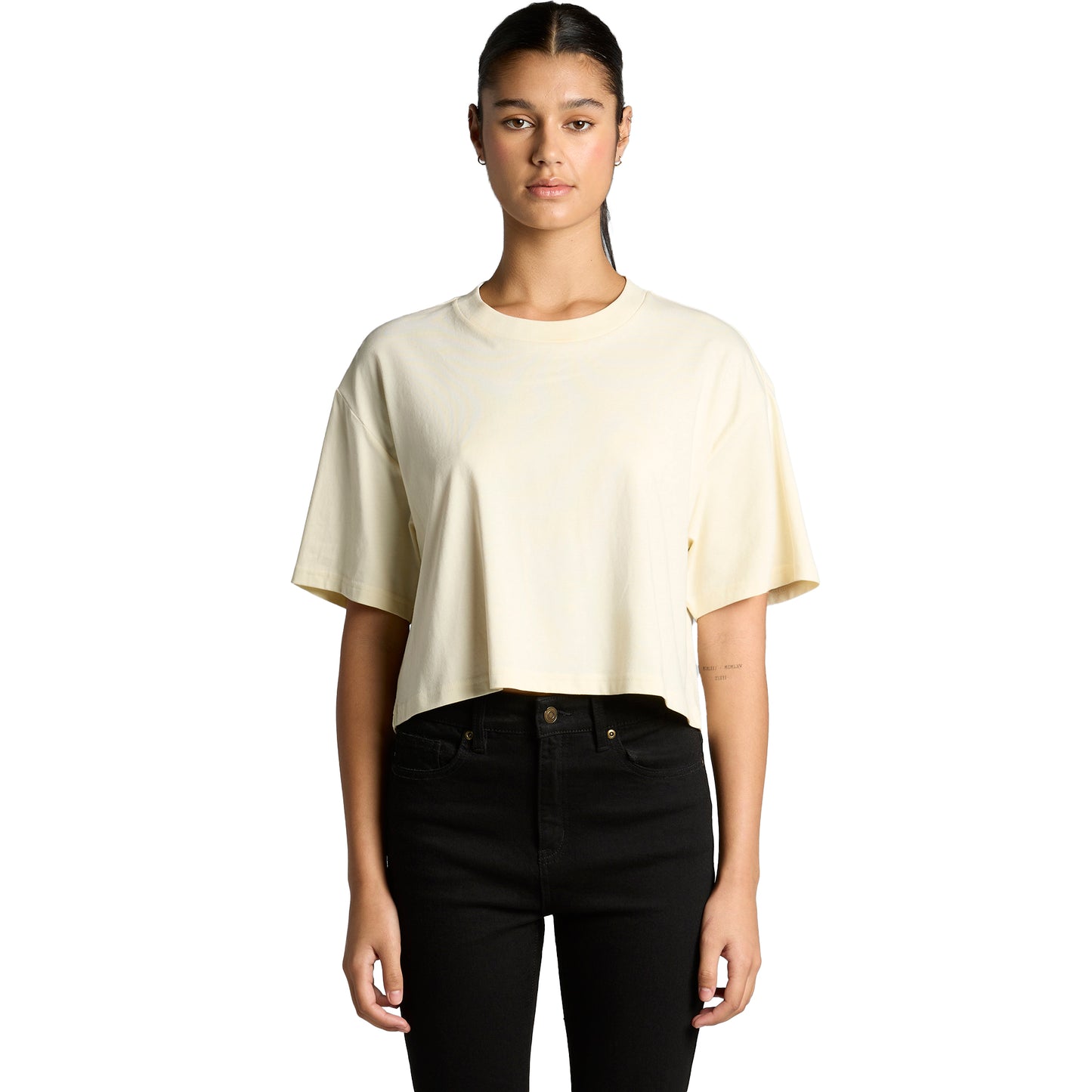 WOMENS MARTINA CROP TEE- ASCOLOUR