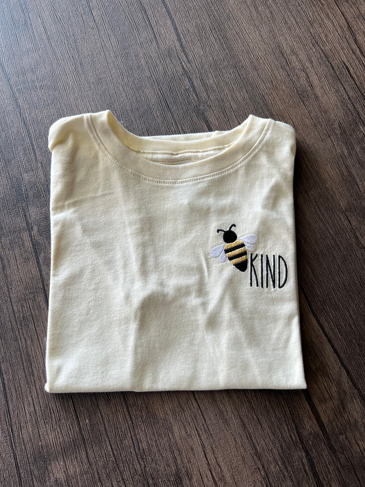 🐝 Kind Embroidered Toddler T-Shirt