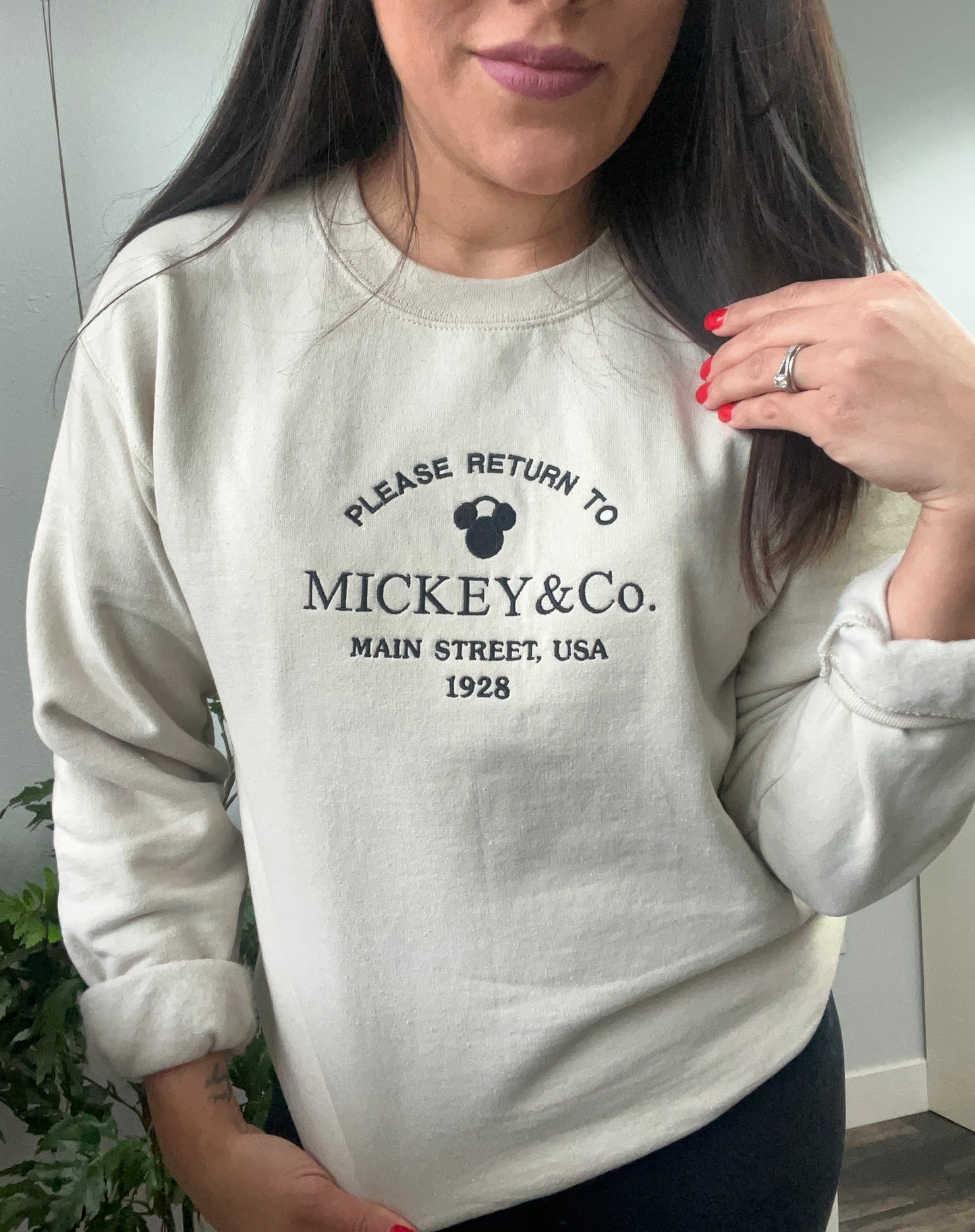 Main Street Mickey Embroidered Sweatshirt