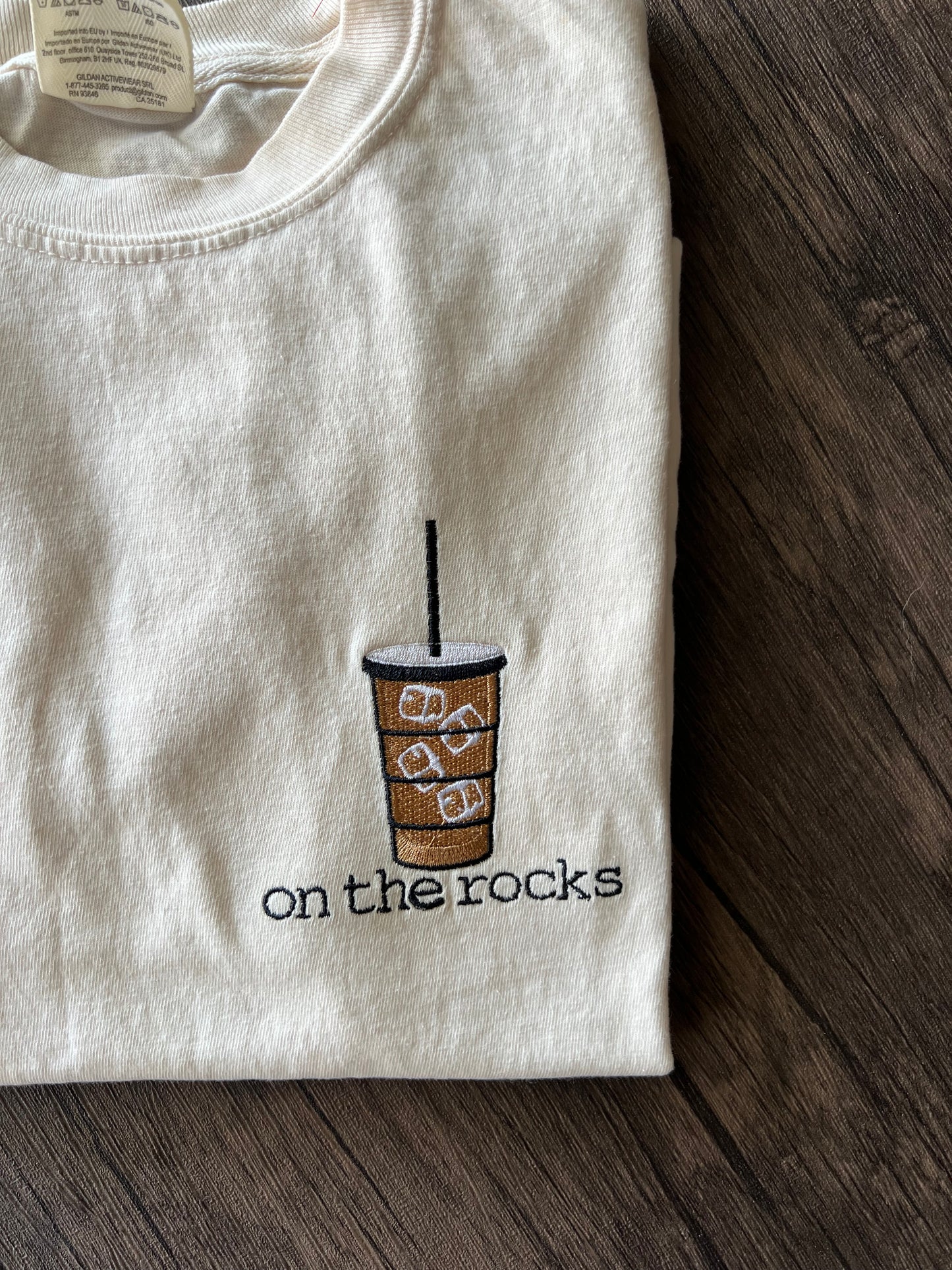 On the Rocks Embroidered T-Shirt