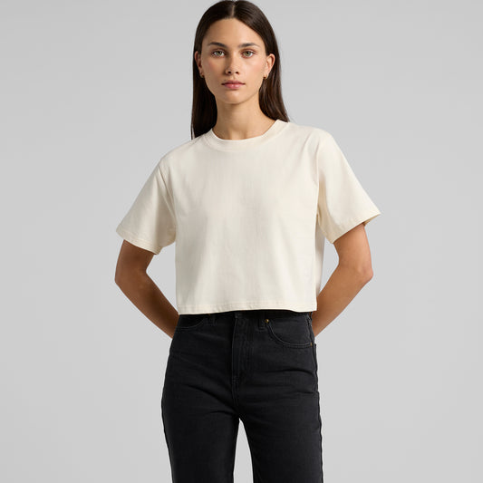 WOMENS CLASSIC CROP TEE- ASCOLOUR