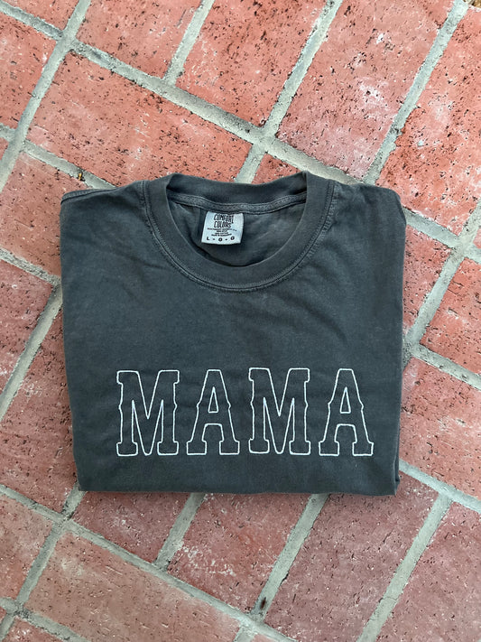 Embroidered Western Mama T-Shirt