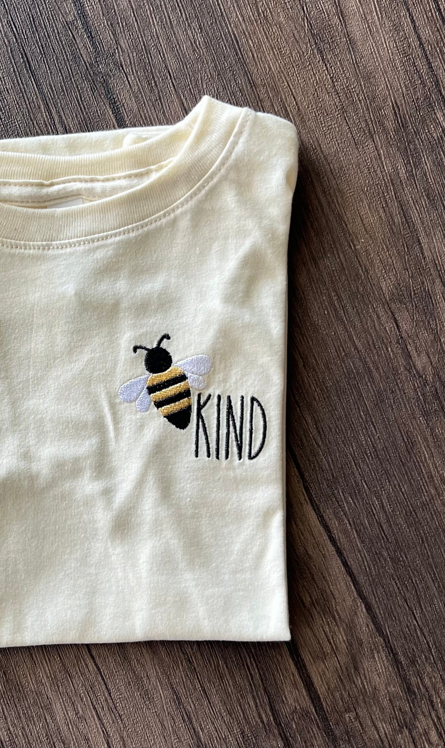 🐝 Kind Embroidered Toddler T-Shirt