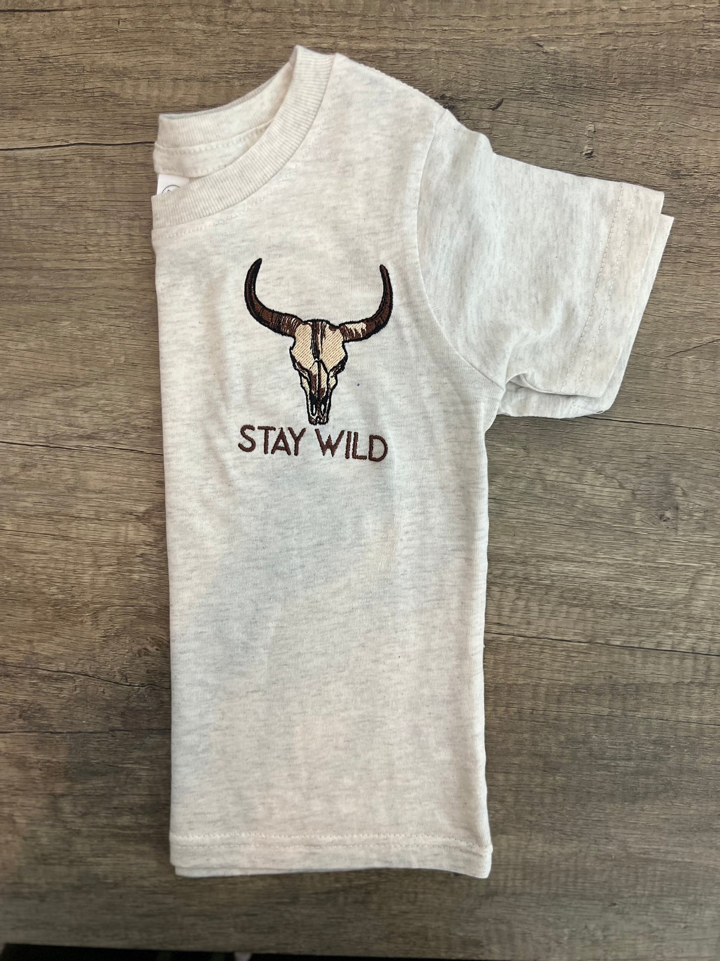 Stay Wild Embroidered Toddler T-Shirt